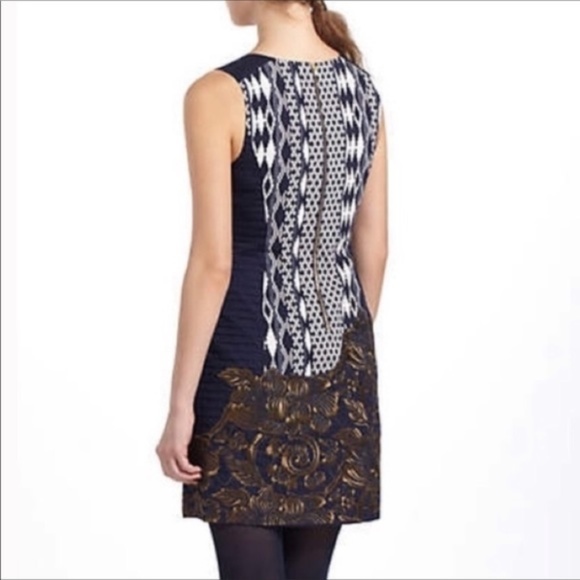 Anthropologie Floreat Mika Ikat Shift Dress 0 XS - Picture 2 of 6